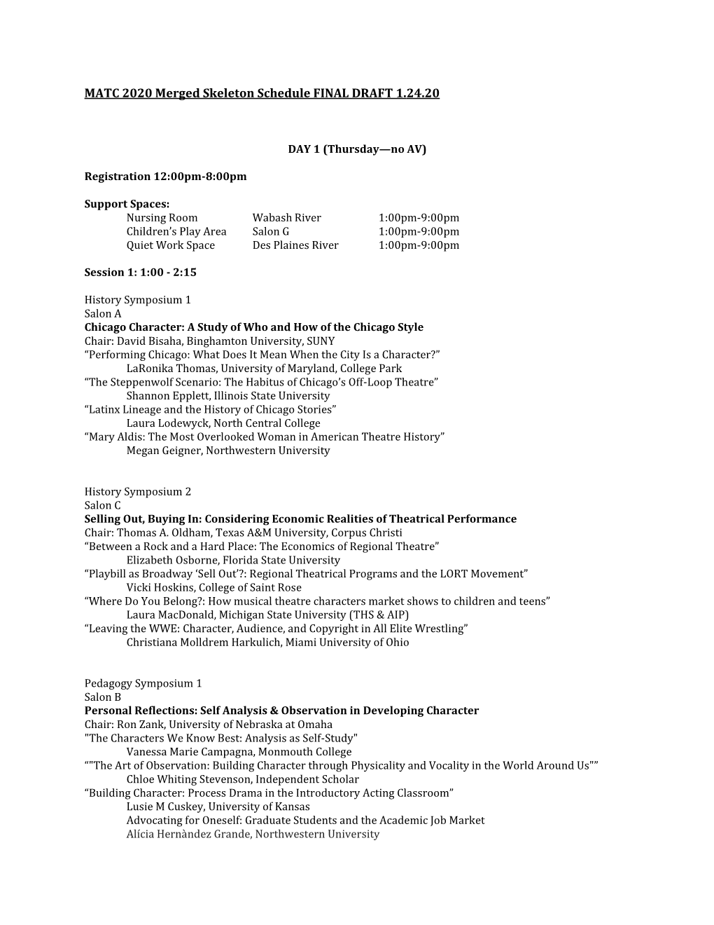 MATC 2020 Merged Skeleton Schedule FINAL DRAFT 1.24.20