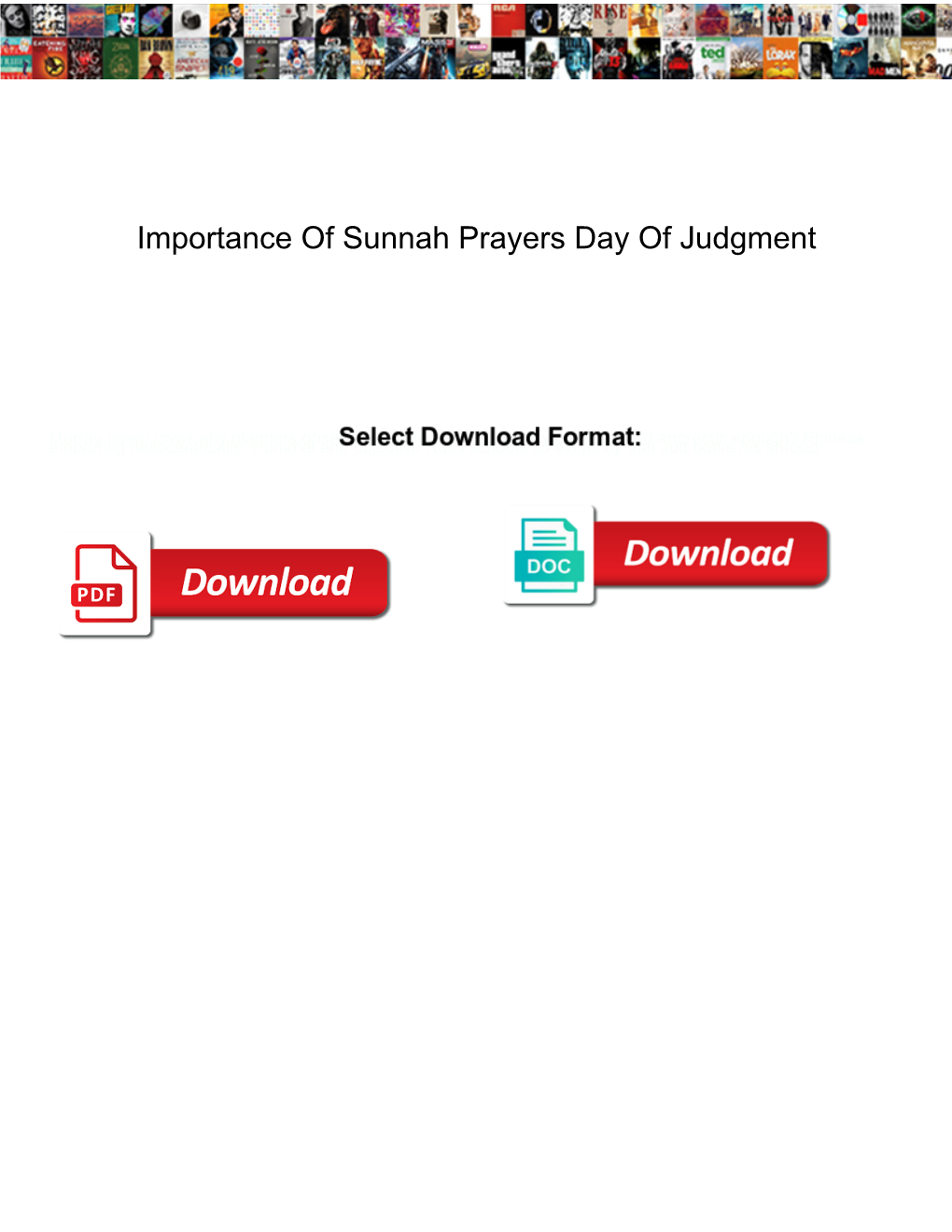 Importance of Sunnah Prayers Day of Judgment