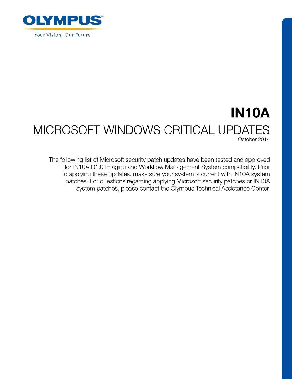 MICROSOFT WINDOWS CRITICAL UPDATES October 2014