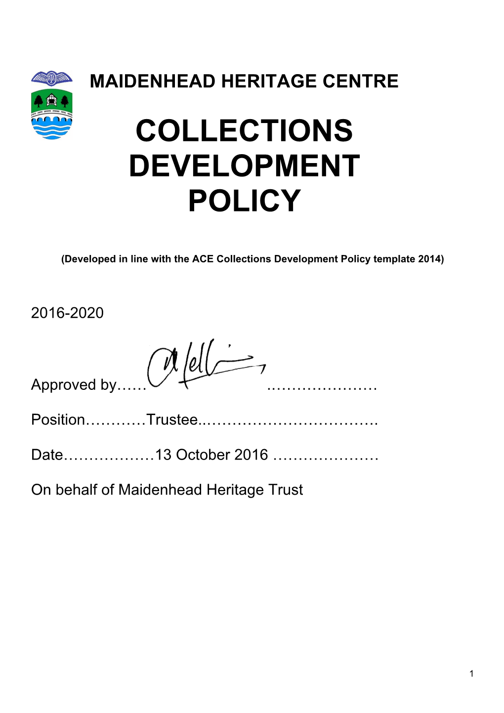 Collections Development Policy