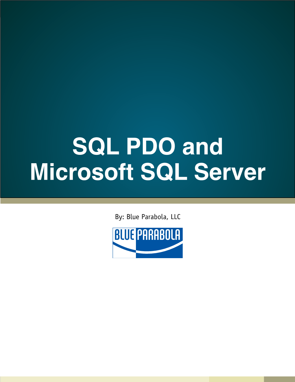 SQL PDO and Microsoft SQL Server