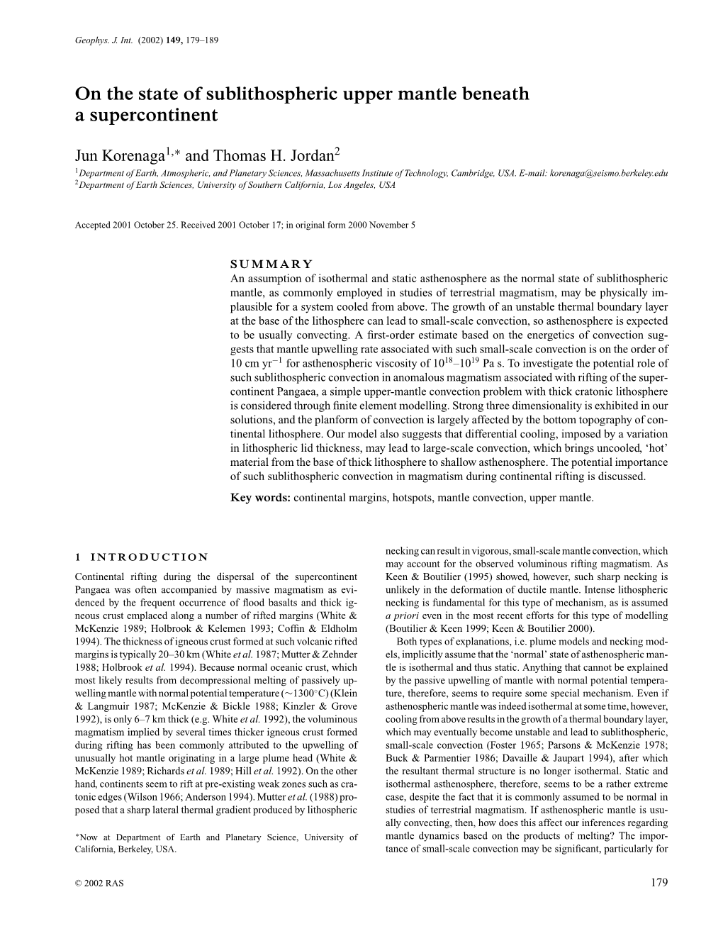 On the State of Sublithospheric Upper Mantle Beneath a Supercontinent