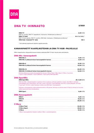 DNA TV -Hinnasto (Pdf)