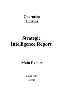 Strategic Intelligence Report