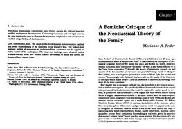 A Feminist Critique of the Neoclassical Theory of the Family