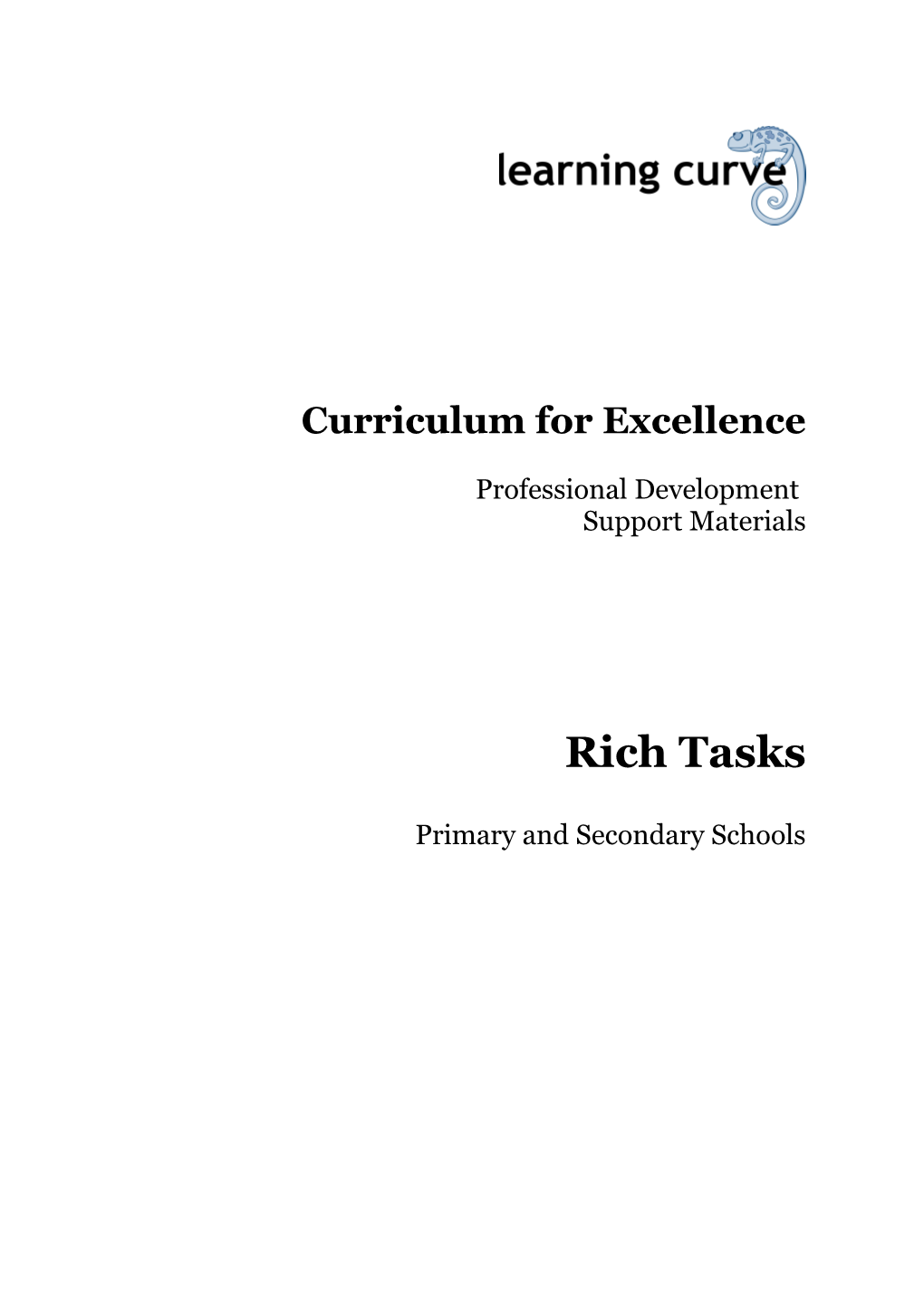 Curriculum for Excellence s1