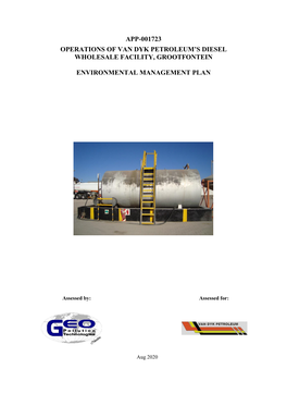 App-001723 Operations of Van Dyk Petroleum's Diesel