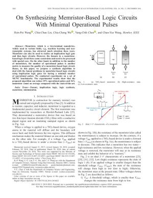 On Synthesizing Memristor-Based Logic Circuits with Minimal Operational Pulses