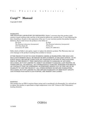 Corgi™ Manual
