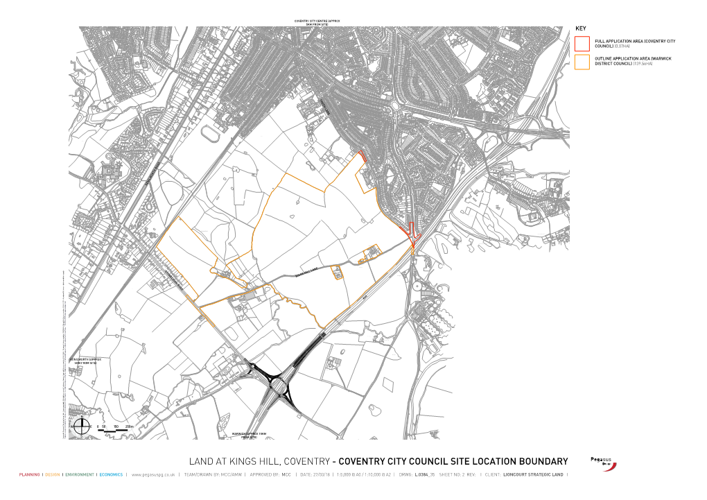 Land at Kings Hill, Coventry - Coventry City Council Site Location Boundary