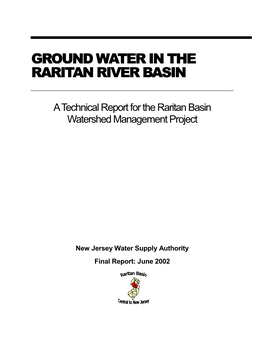 Raritan Basin Ground Water Technical Report
