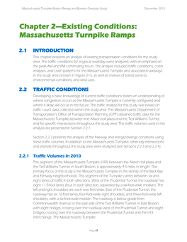 Chapter 2—Existing Conditions: Massachusetts Turnpike Ramps