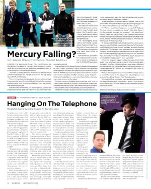 Mercury Falling? Few Established Names on the Overlooked Simply Because It's Been Successful." U.K