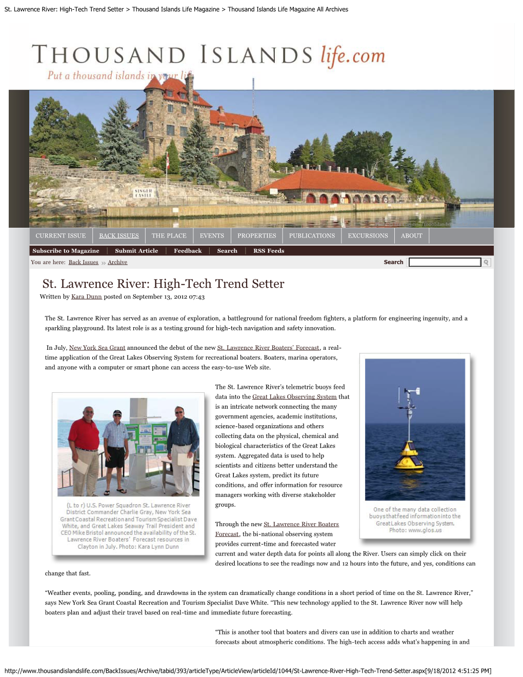 Thousand Islands Life Magazine > Thousand Islands Life Magazine All Archives