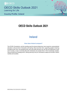 OECD Skills Outlook 2021: How Does Ireland Compare?