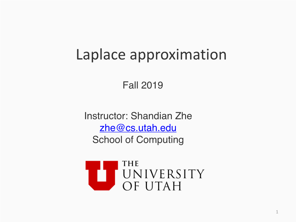 Laplace Approximation