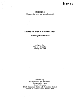 Elk Rock Island Management Plan 1995