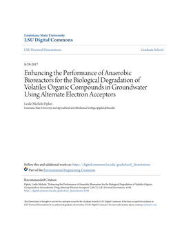 Enhancing the Performance of Anaerobic Bioreactors for The