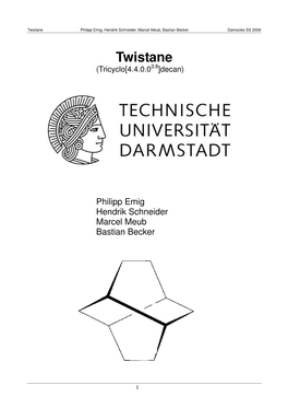 Twistane Philipp Emig, Hendrik Schneider, Marcel Meub, Bastian Becker Damocles SS 2009