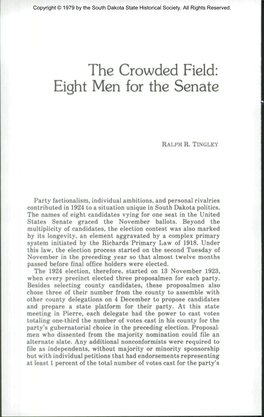 The Crowded Field: Eight Men for the Senate