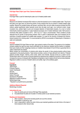 R-2A Agar Plate (Triple Layer Pack, Gamma-Irradiated)