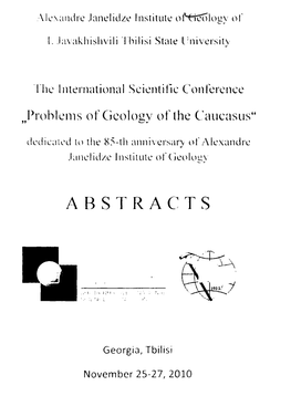 The International Scientific Conference Problems of Geology Of
