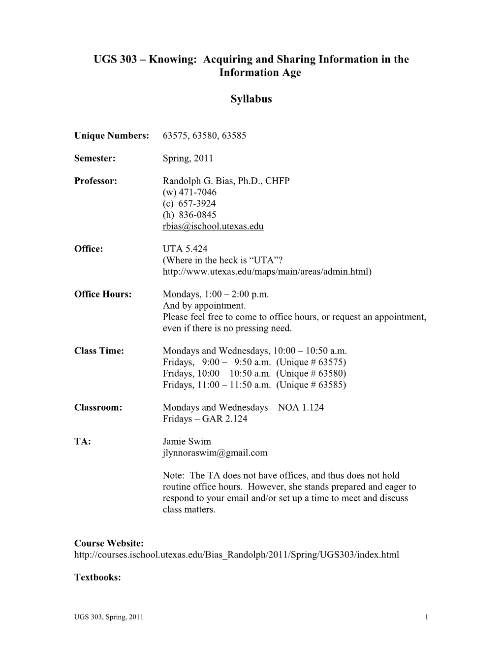 Psy 394U Software Usability Engineering s1