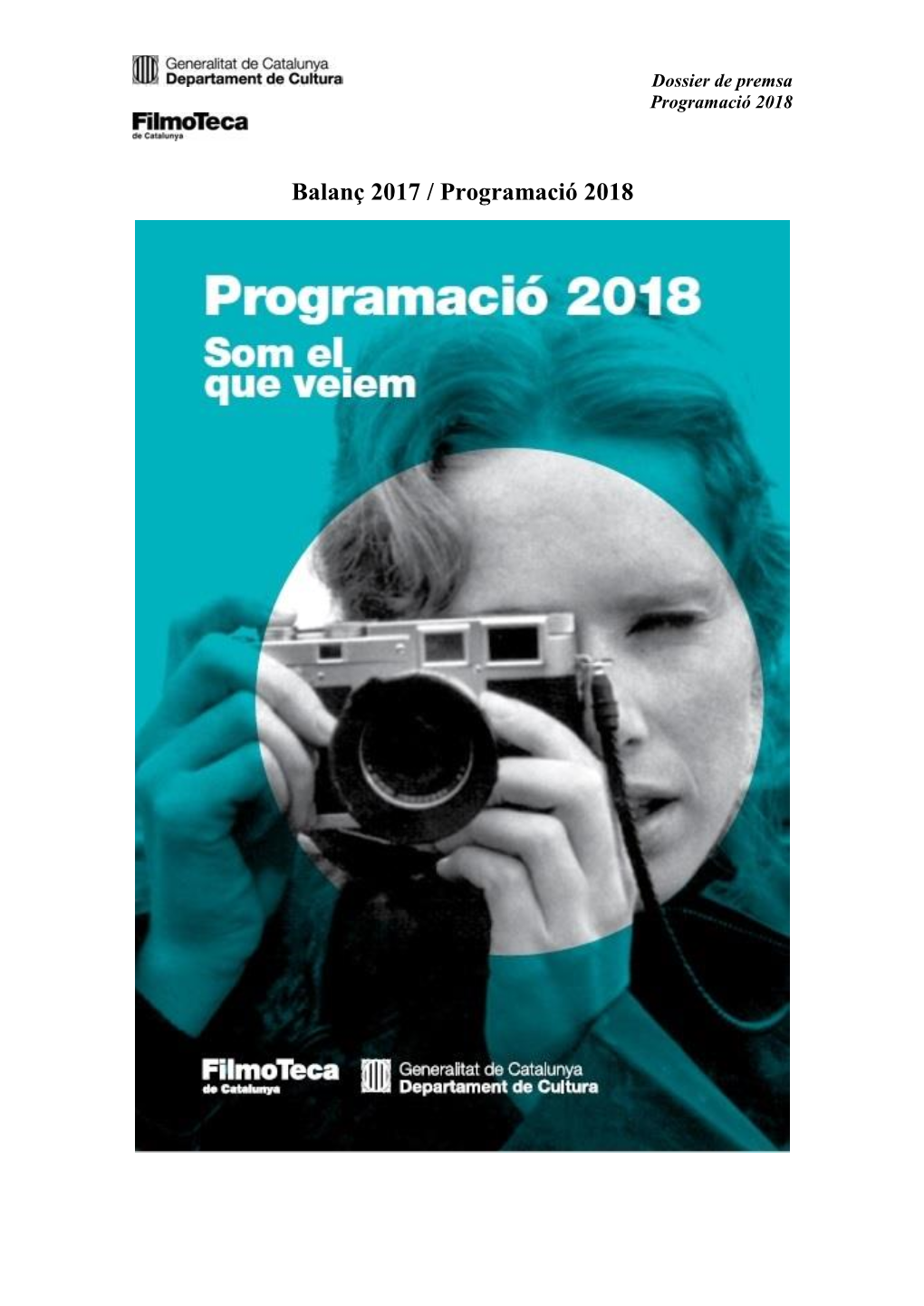 Balanç 2017 / Programació 2018
