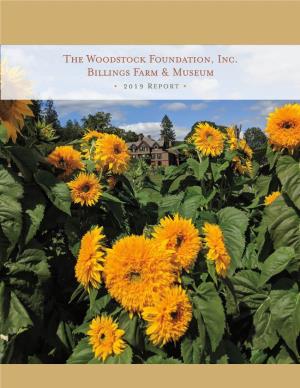The Woodstock Foundation, Inc. Billings Farm & Museum
