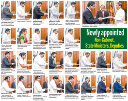 Newly Appointed Non-Cabinet