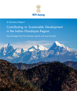 Contributing to Sustainable Development in the Indian Himalayan Region