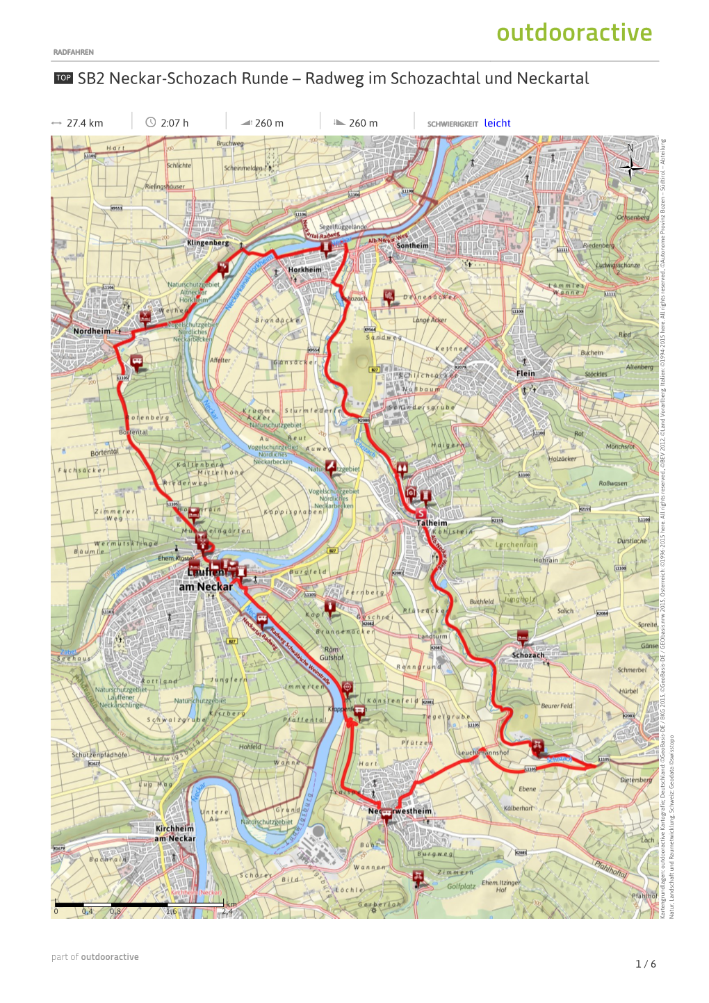 SB2 Neckar-Schozach Runde – Radweg Im Schozachtal Und Neckartal