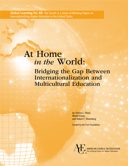 At Home in the World: Bridging the Gap Between Internationalization and Multicultural Education