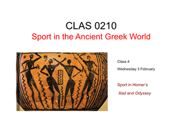 Sport in the Ancient Greek World