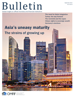 Asia's Uneasy Maturity