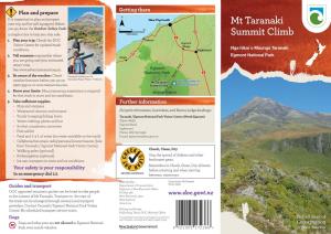 Mt Taranaki Summit Climb Brochure