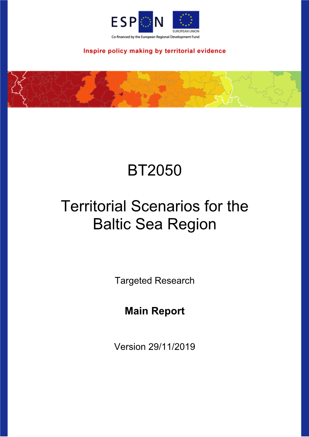 BT2050 Territorial Scenarios for the Baltic Sea Region