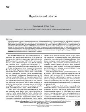 Hypertension and Valsartan