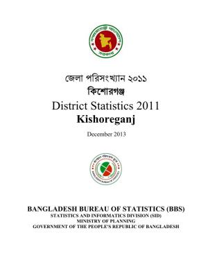 District Statistics 2011 Kishoreganj