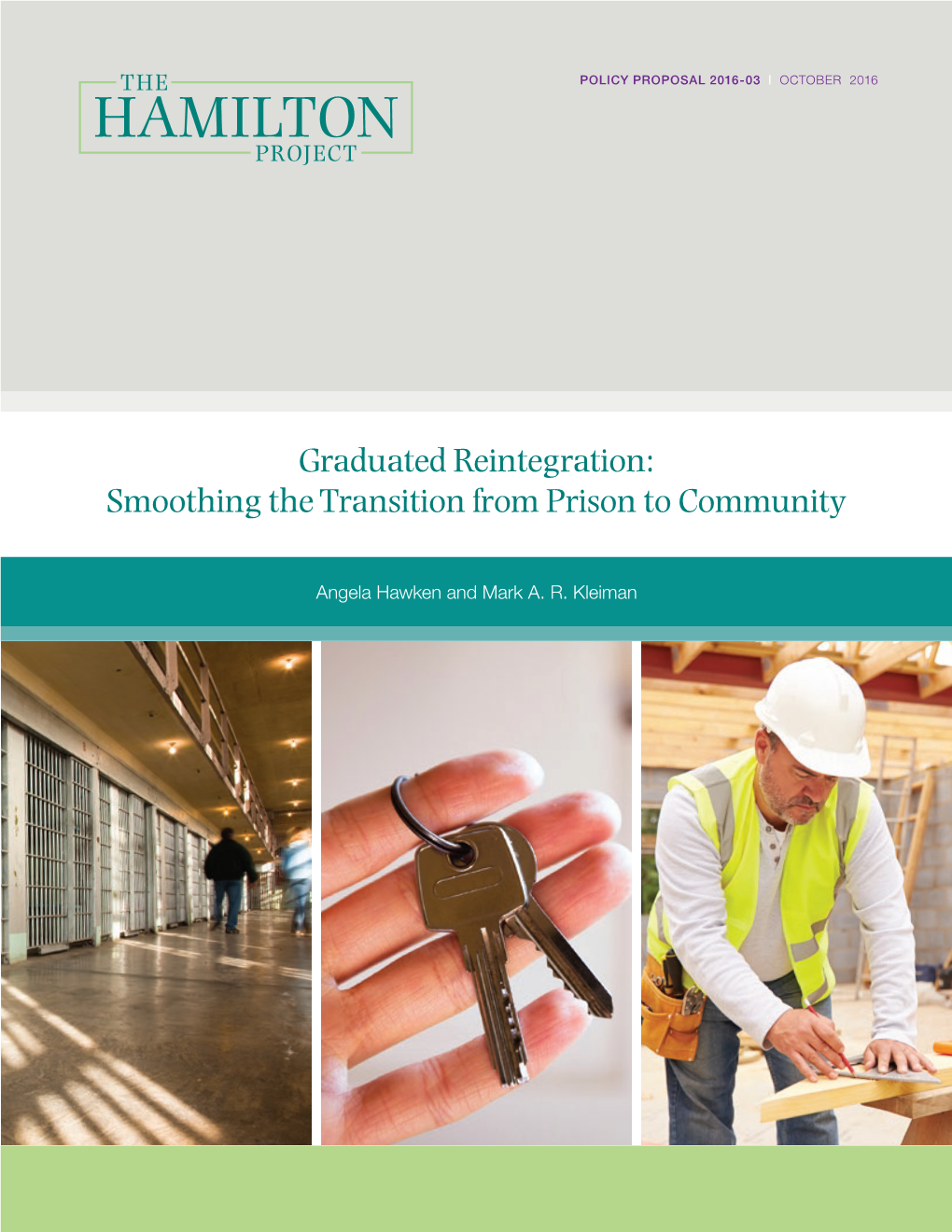 Graduated Reintegration: Smoothing the Transition from Prison to Community