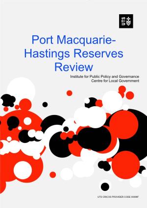 Port Macquarie-Hastings Reserves Review
