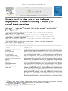 Interactions Affecting Farmland Birds Around Forest Plantations