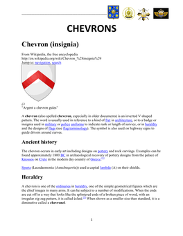 CHEVRONS Chevron (Insignia)