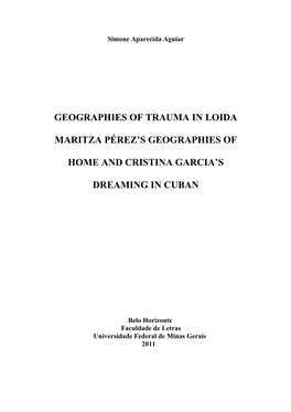 Geographies of Trauma in Loida Maritza Pérez's