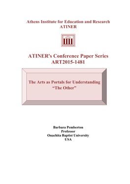 ATINER's Conference Paper Series ART2015-1481