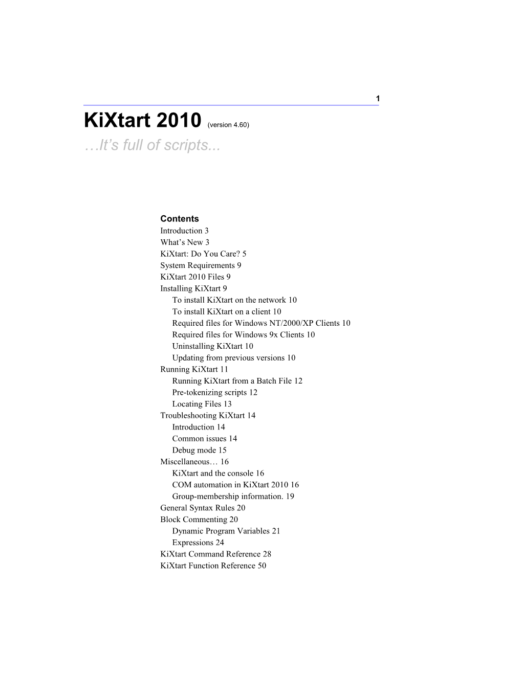 Kixtart 2010 (Version 4.60) It S Full of Scripts