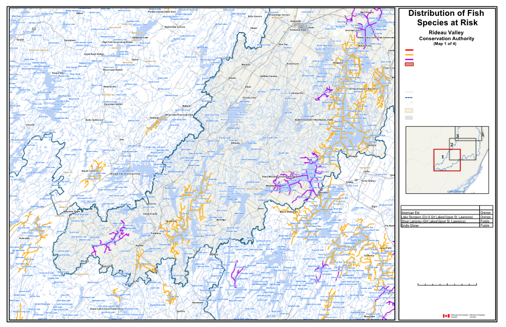 Distribution of Fish Species at Risk