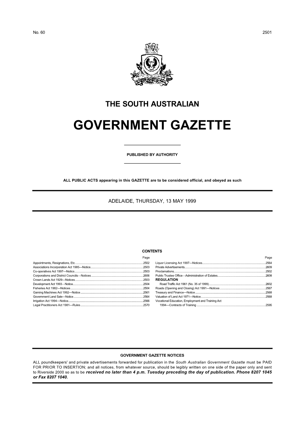 Government Gazette