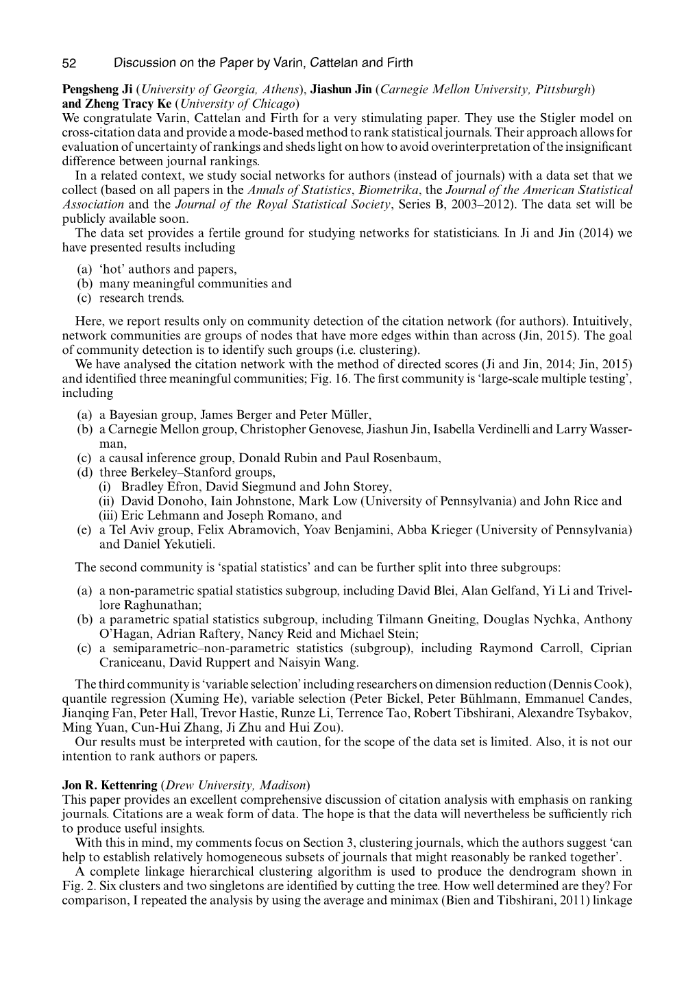 Statistical Modelling of Citation Exchange Between Statistics Journals