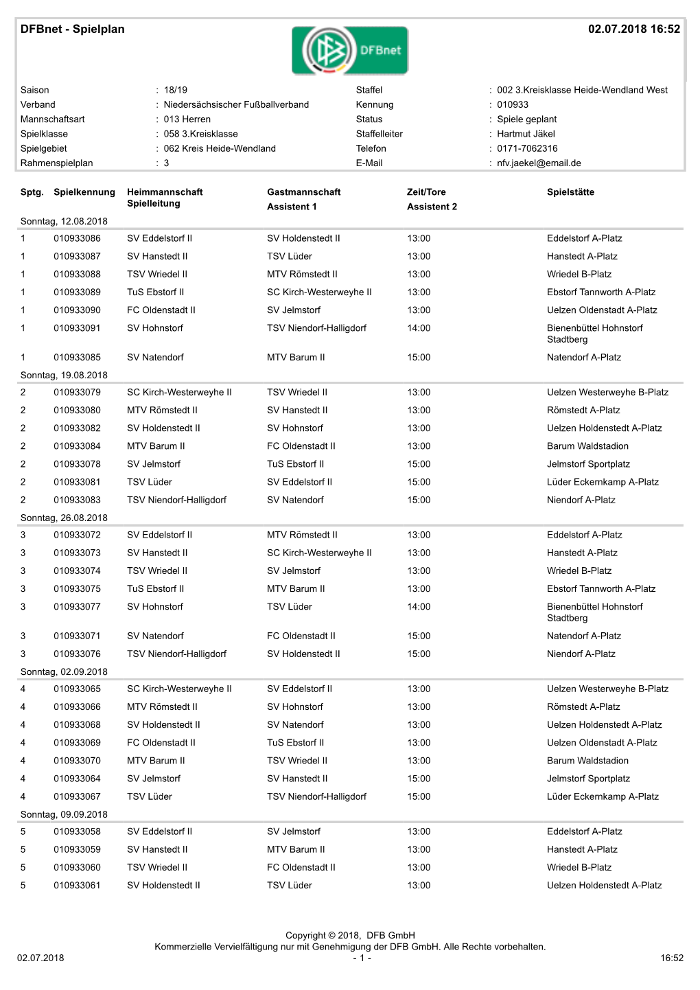 Spielplan 02.07.2018 16:52